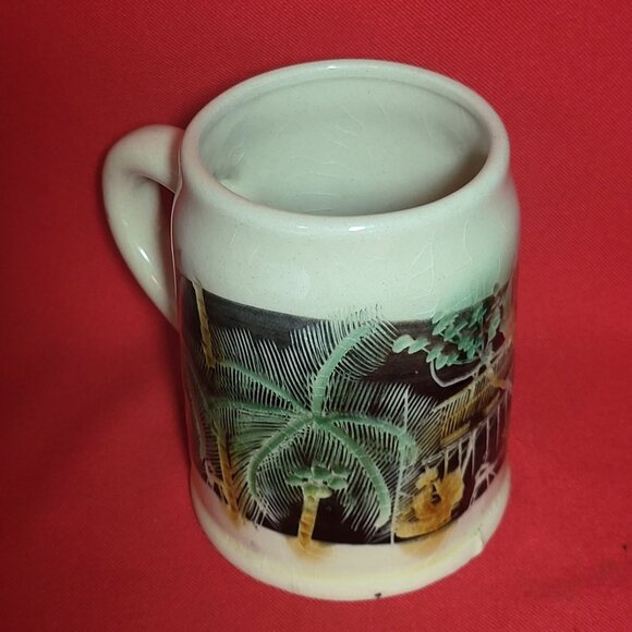 Vintage Sarawak Mug Coffee Cup Palm Trees - Picture 11 of 12